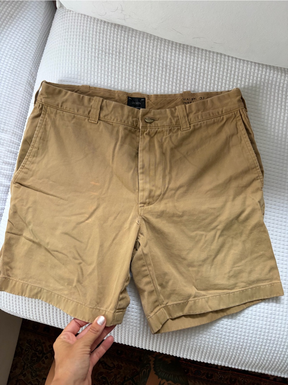 Worn in j.crew shorts